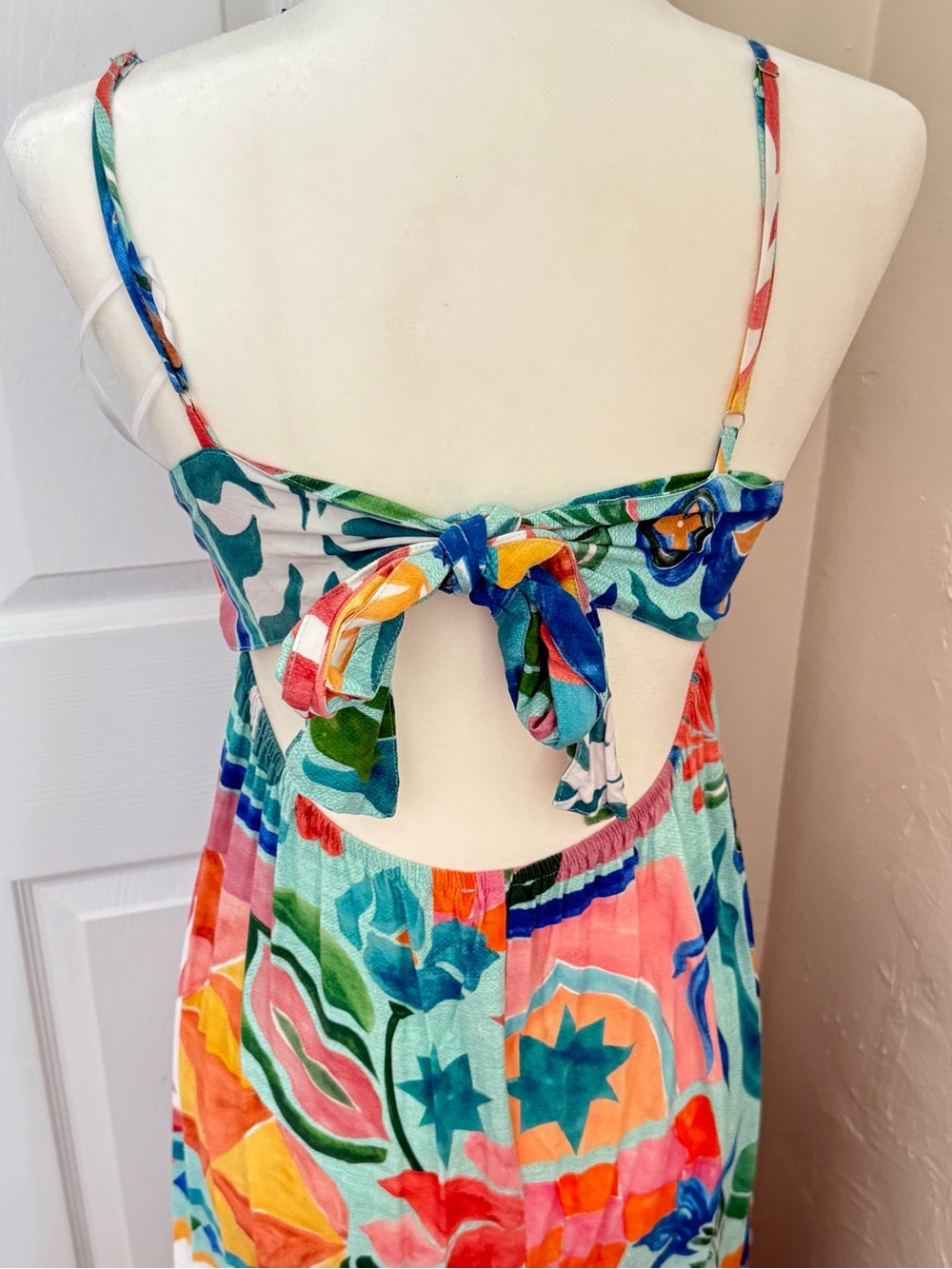 Anthropologie Multicolor Floral Tropical Maxi Dress - Picture 4 of 4